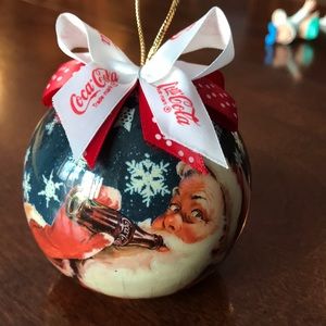 Coca Cola Santa Ornament
